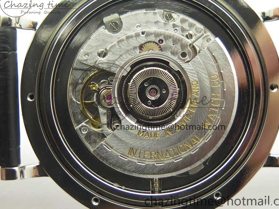 MIROTIME 0306 Supportive Portofino Automatic SS AF 1:1 Best Edition White Dial on Black Croco Leather Strap A 7184